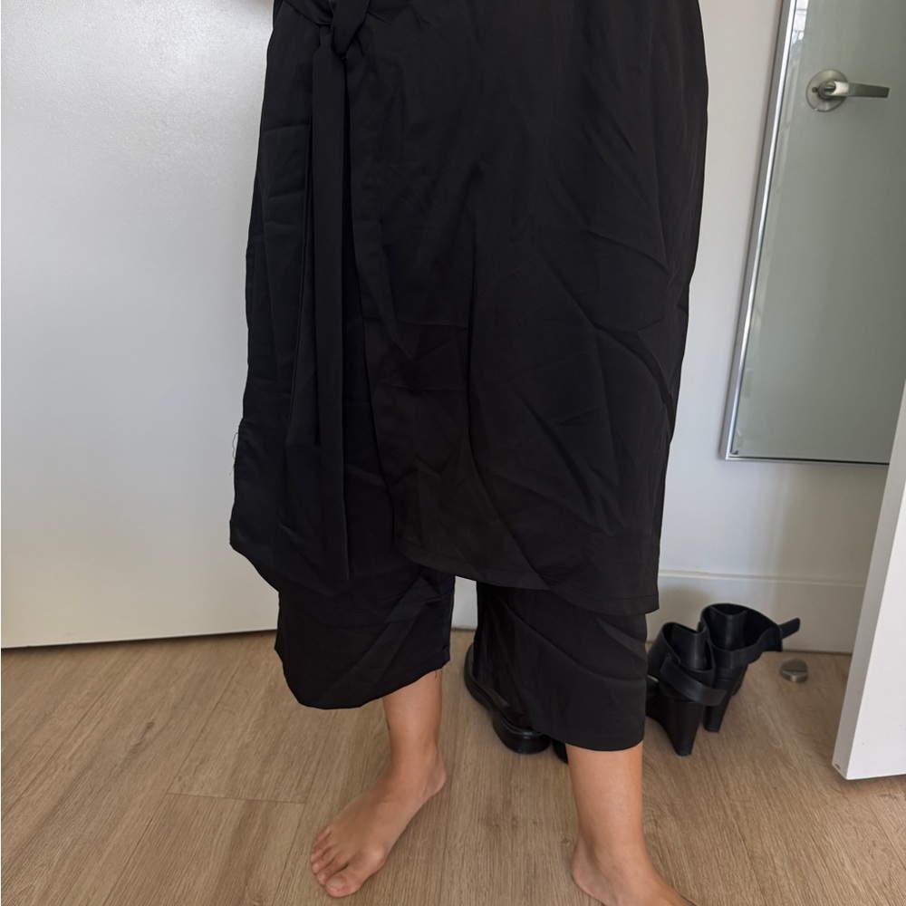 Black Wrap Fashion pant